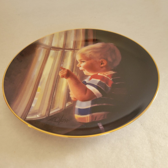 Vintage Danbury Mint Daddy's Home by Donald Zolan Plate w/ COA & Box #G3109 - Picture 12 of 14